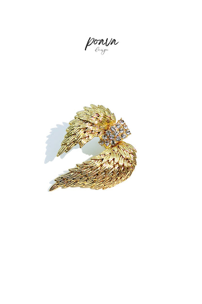Glod Crystal-Embellished Ring