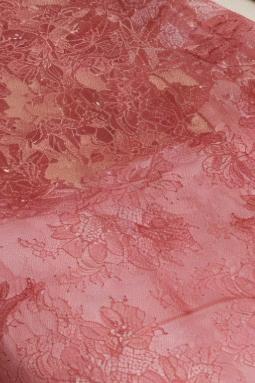 RED BEADED LACE DRESS