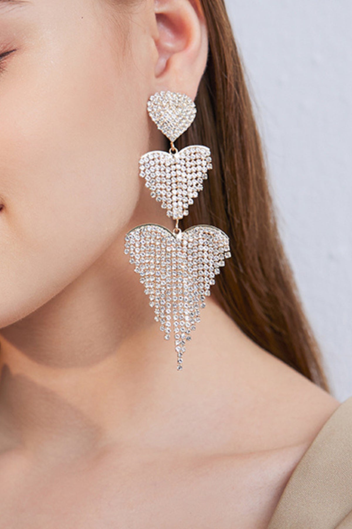 Silver Crystal Earrings