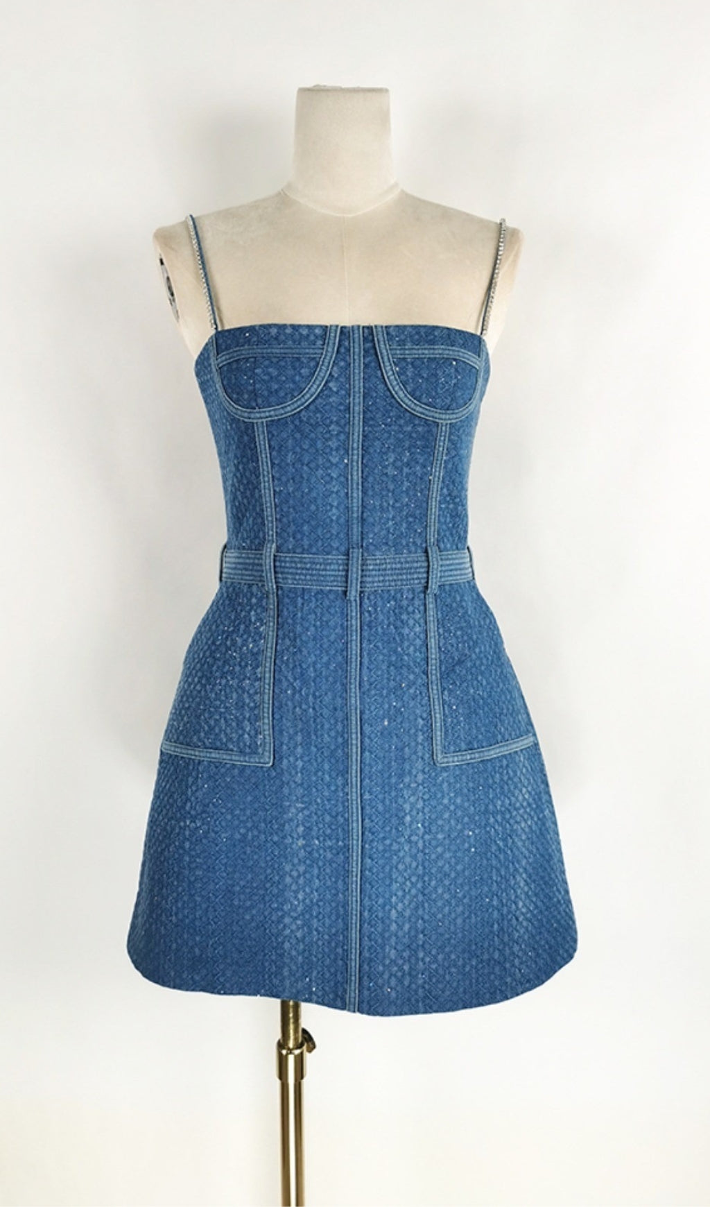 GABRIELLA MINI DRESS IN BLUE