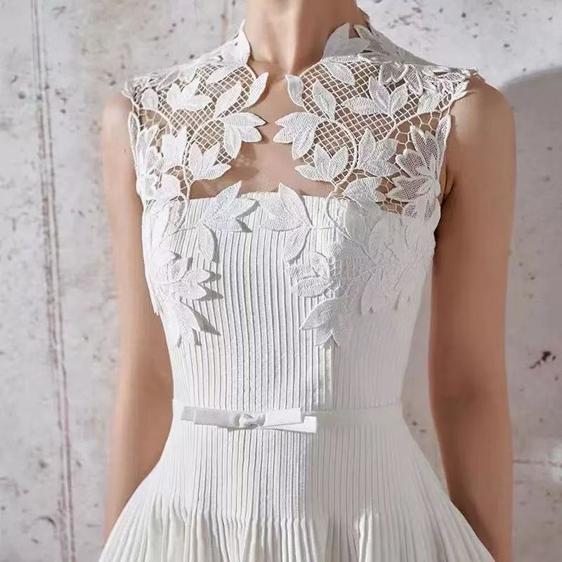 Floral Lace Sleeveless Maxi Dress