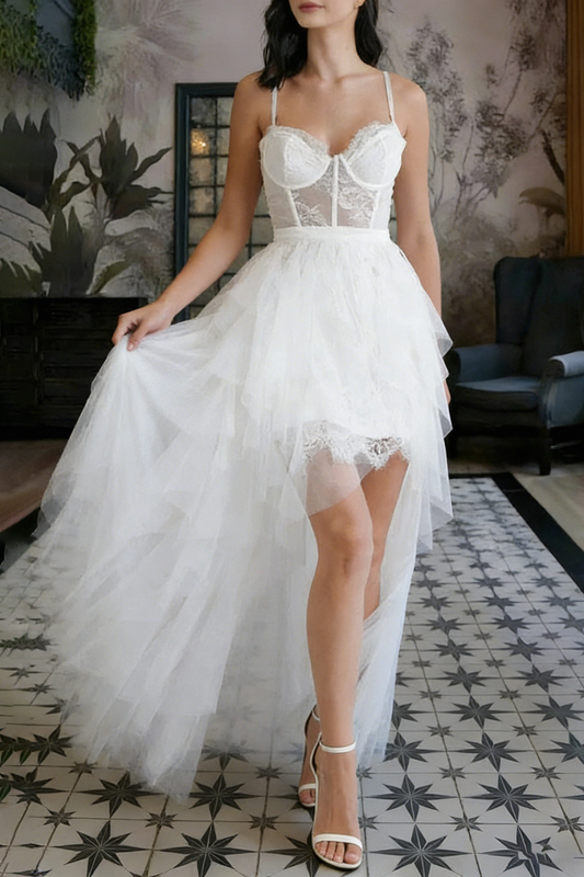 Forever Love Tulle Maxi Dress - White