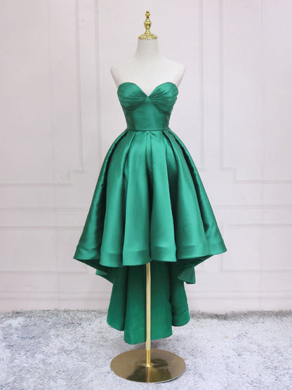 Green High Low Prom Dress