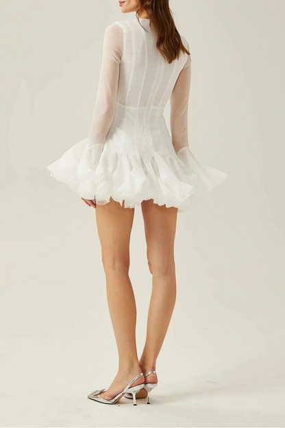 JOCELYN RUFFLED MINI DRESS