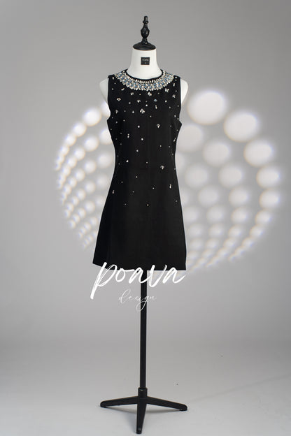 Jalena crystal-embellished mini dress