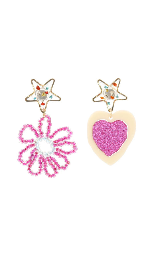 BARBIE ASYMMETRICAL EARRINGS