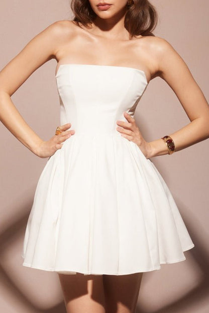 CINDERELLA WHITE TULLE MINI DRESS