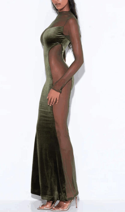 LONG SLEEVES LACE MAXI DRESS styleofcb 