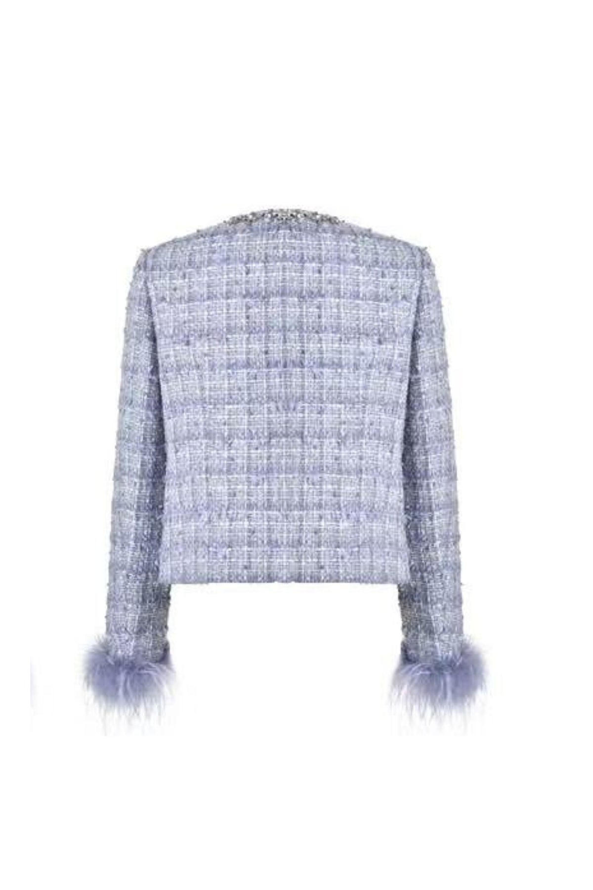 Tweed rhinestone suit dress