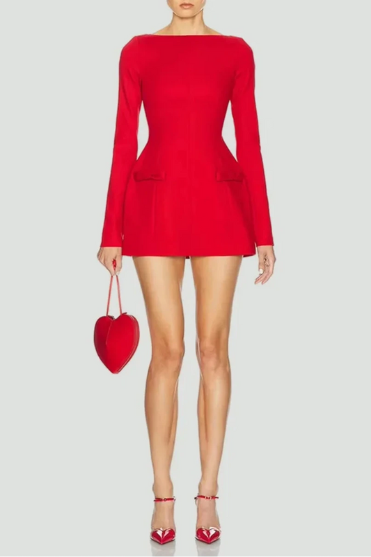 FREYA BOW DETAIL MINI DRESS