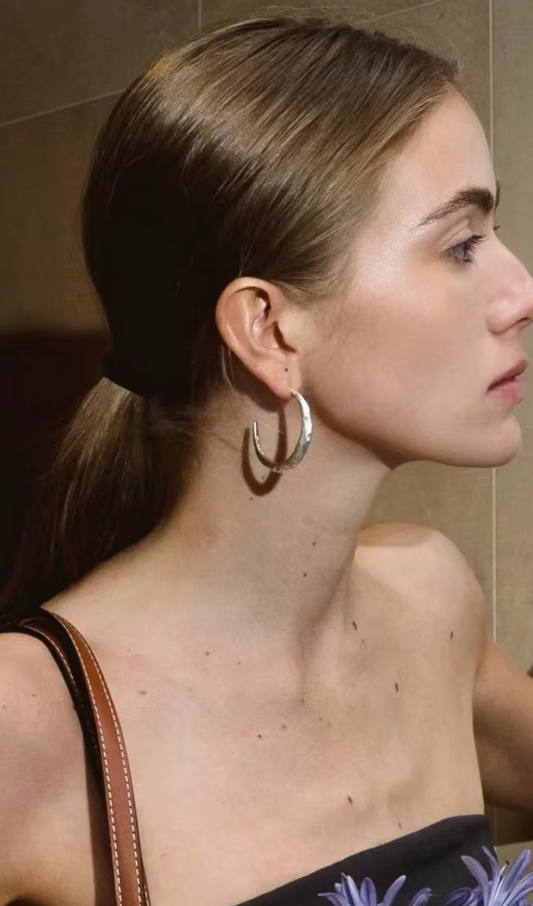 Needle Earrings in silver