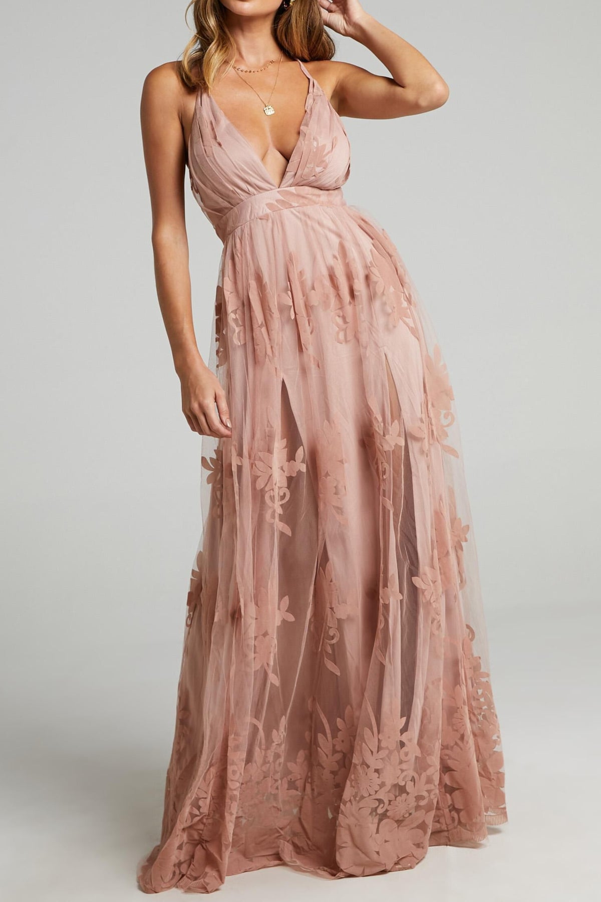 Promenade Maxi Dress in Blush