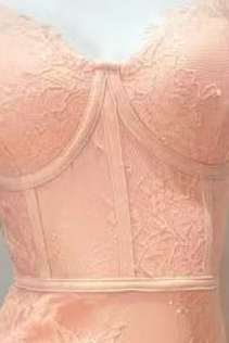 Light Pink Floral Lace Bodycon Dress