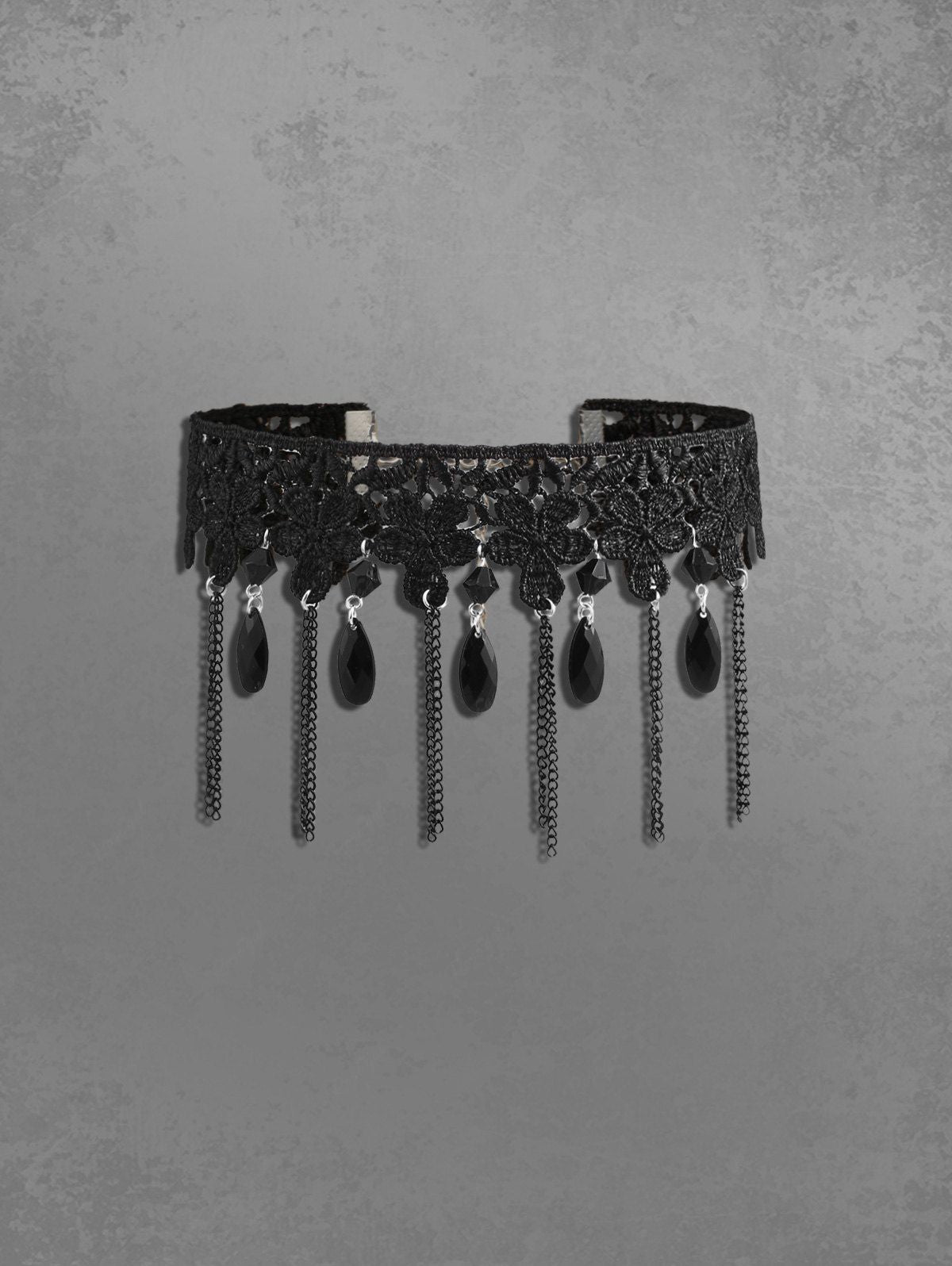 Retro Gothic Fringe Chains Pendant Choker