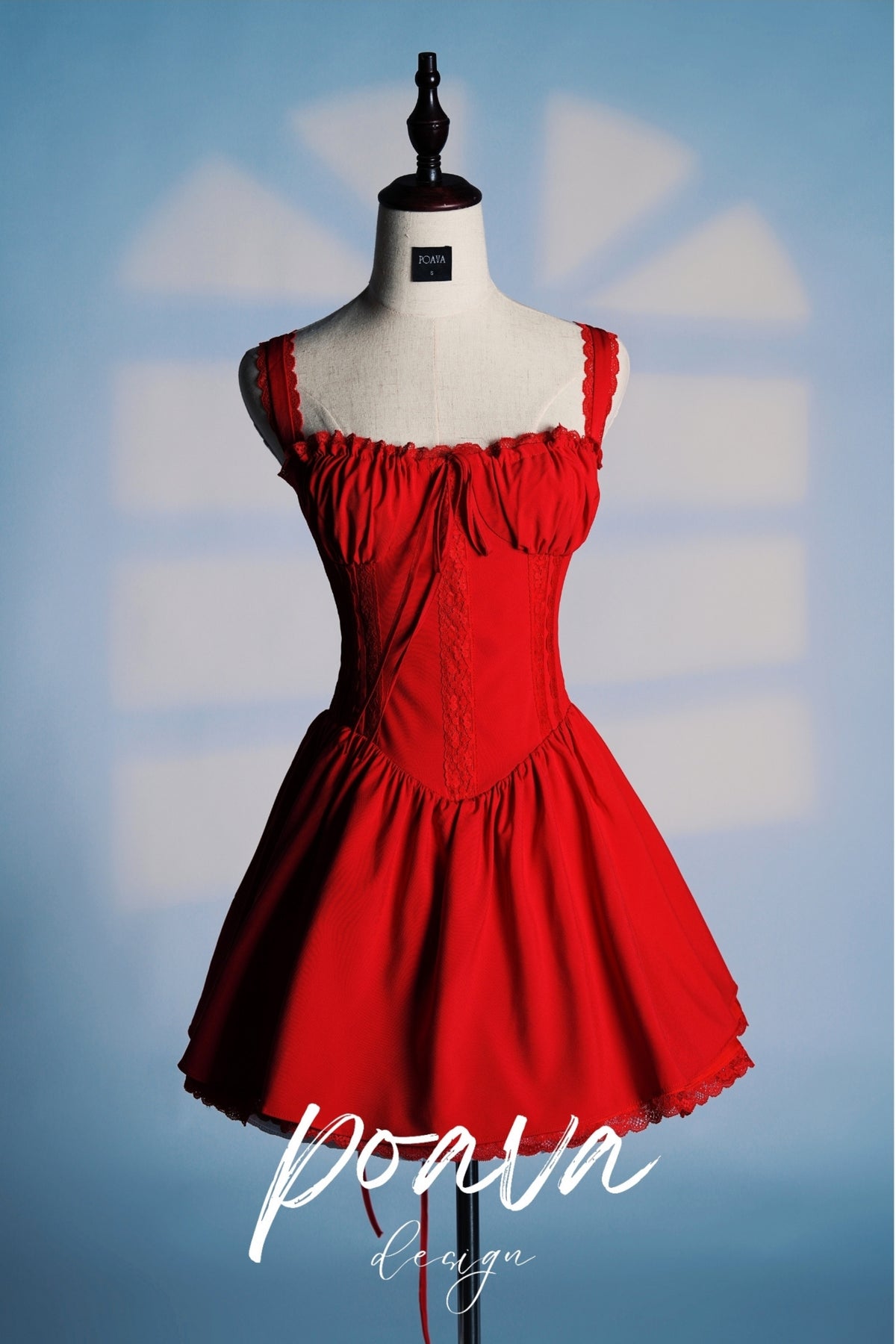 CHERRY CORSET MINI DRESS