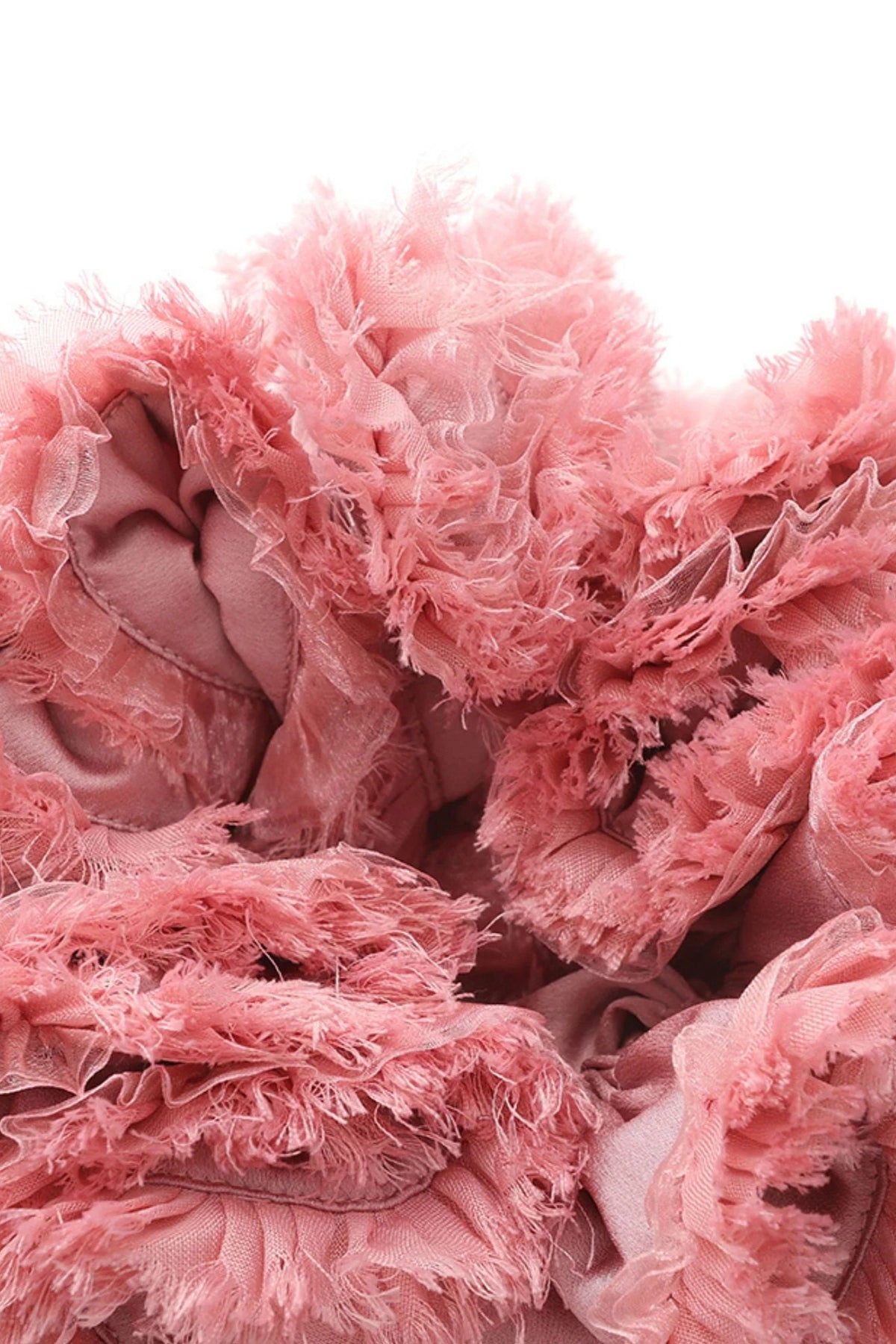 sherry Flower strapless puffy mini dress in pink