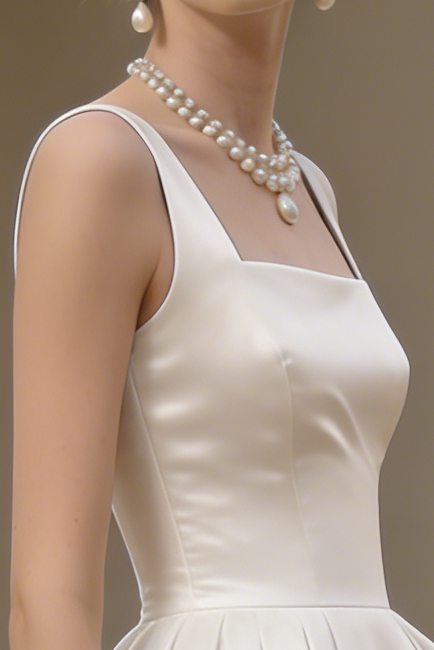 Sharon Minimalist Spaghetti Strap Midi Dress - Off-White