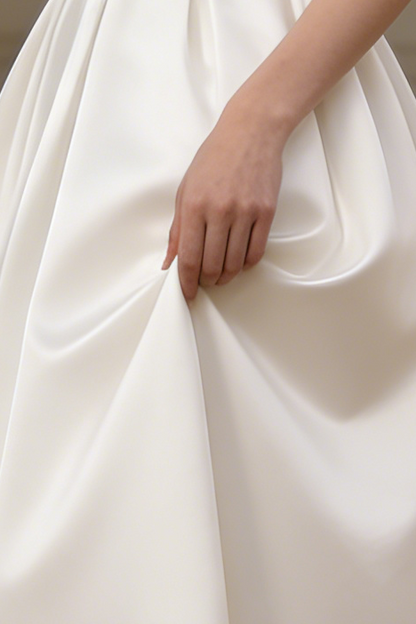 Sharon Minimalist Spaghetti Strap Midi Dress - Off-White