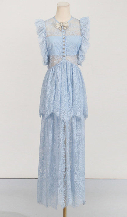 Tiered Lace Maxi Dress