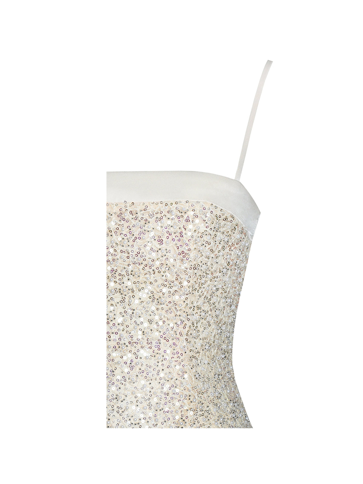 Raizel Gold Beaded Sequin Bodycon Gown with Scarf