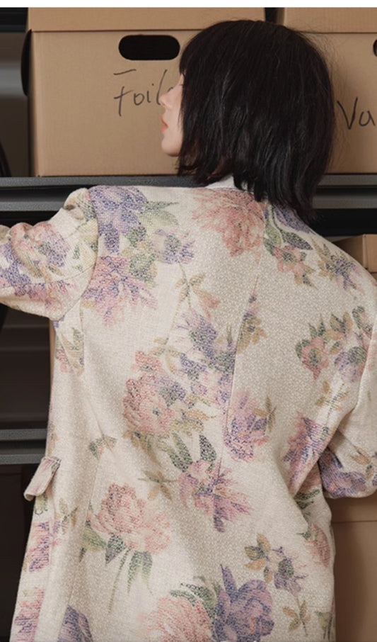 FLORAL PRINTED BLAZER