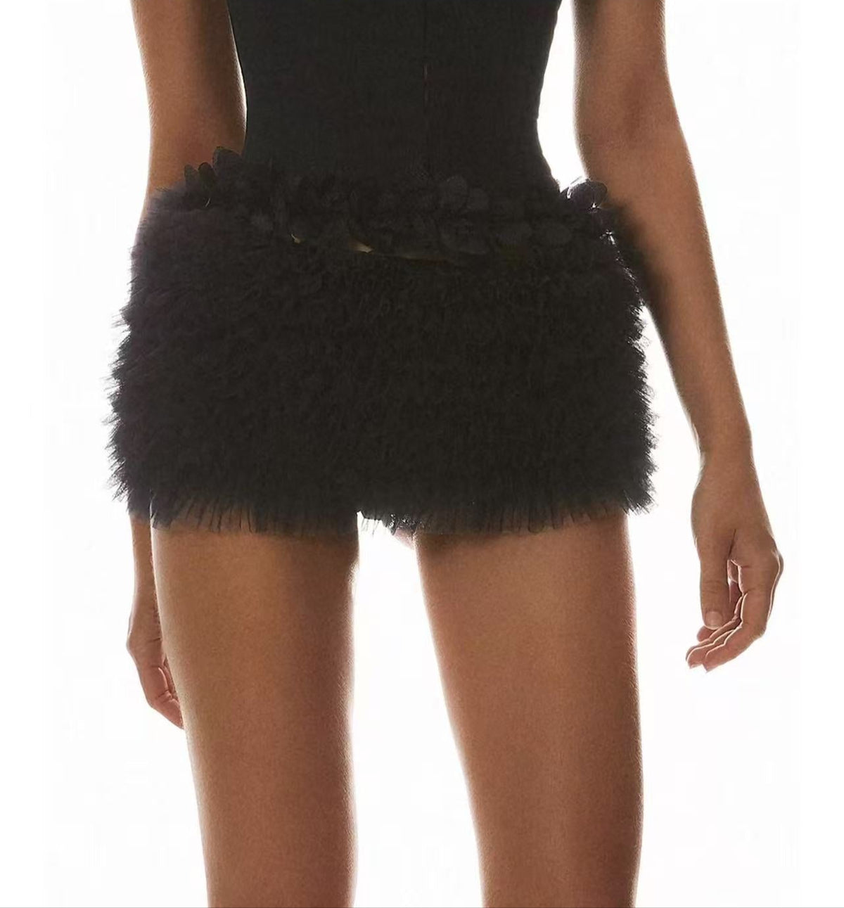 Nketia Sequin Embroidery Strapless Corset