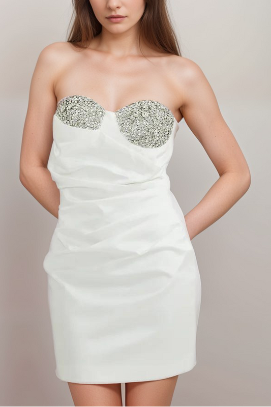 Emmeline crystal-embellished mini dress