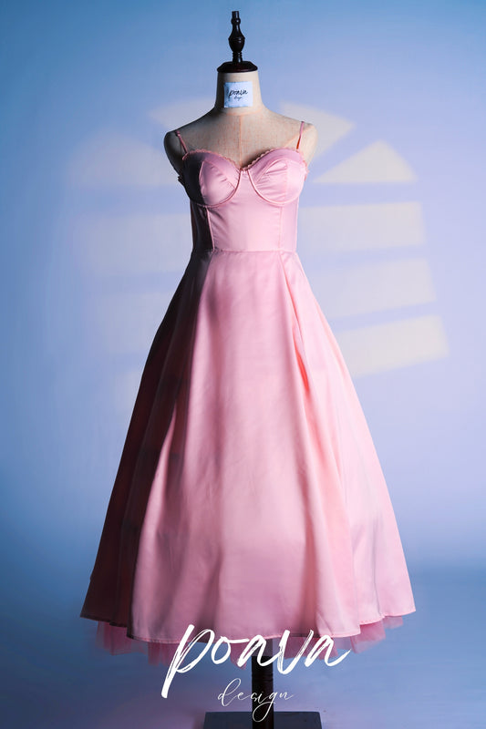 BALLERINA PINK MIDI DRESS