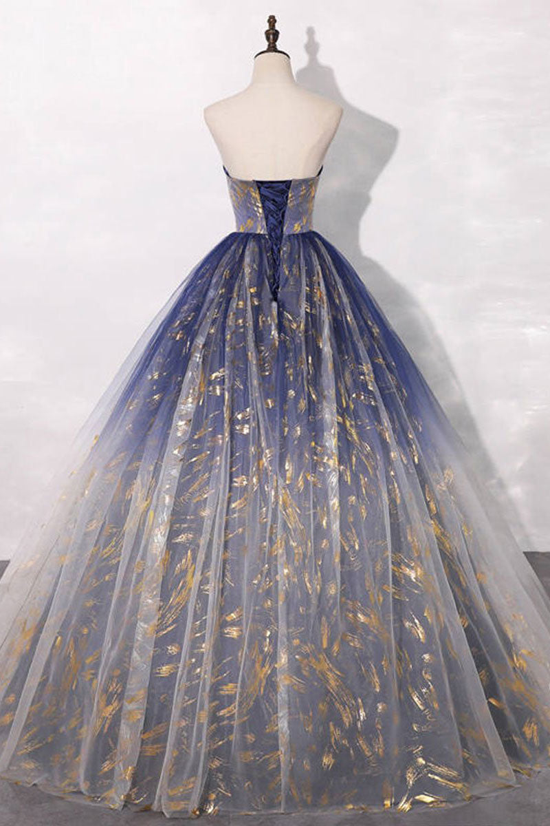 tulle lace maxi prom dress