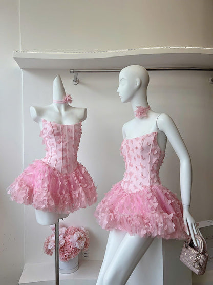 Adara Butterfly Corset Mini Dress