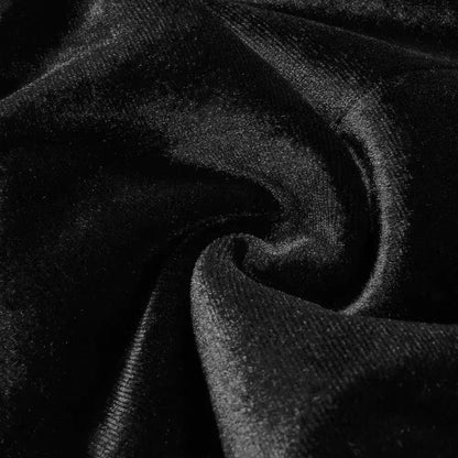Stanski Strapless Velvet Bow Puffy Satin Mini Dress