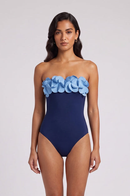 marguerite Flower Bodycon Swimsuit