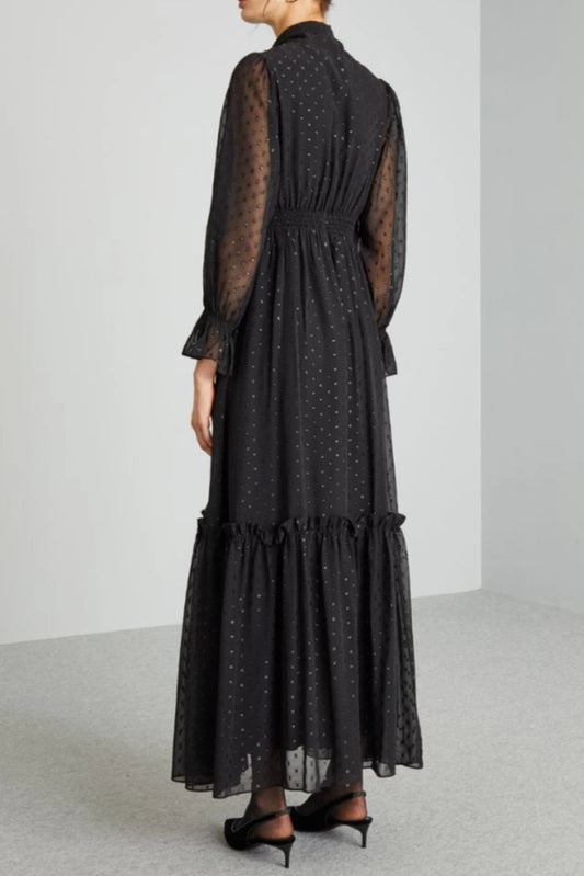 Foulard-embellished dress