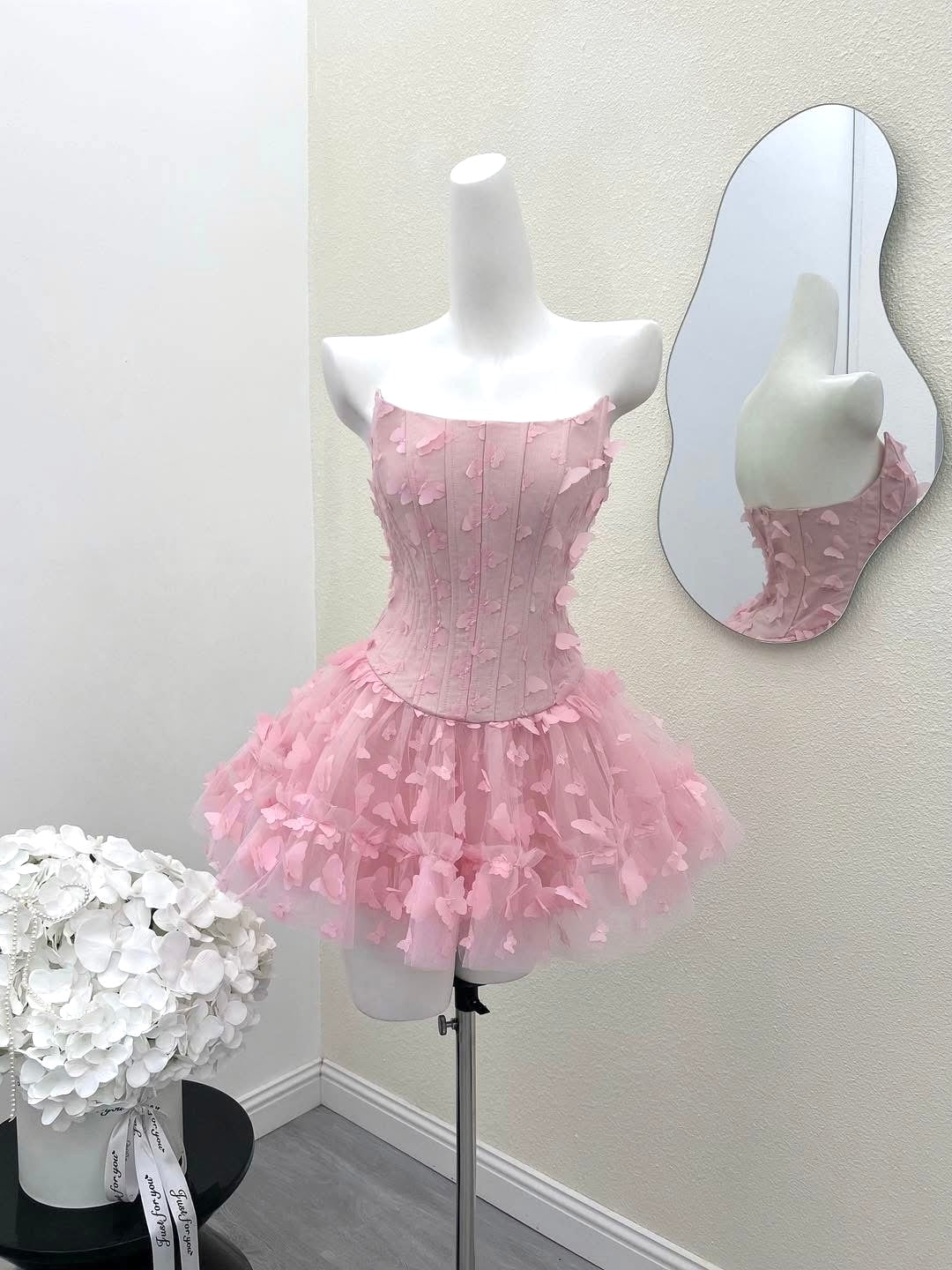 Adara Butterfly Corset Mini Dress