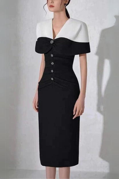 CAPE COAT + SUSPENDER DRESS TWO-PIECE SET
