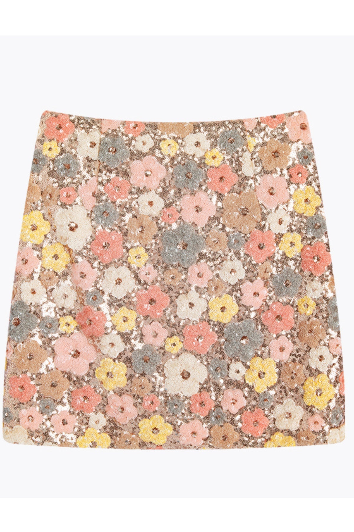Tweed Floral Midi Dress