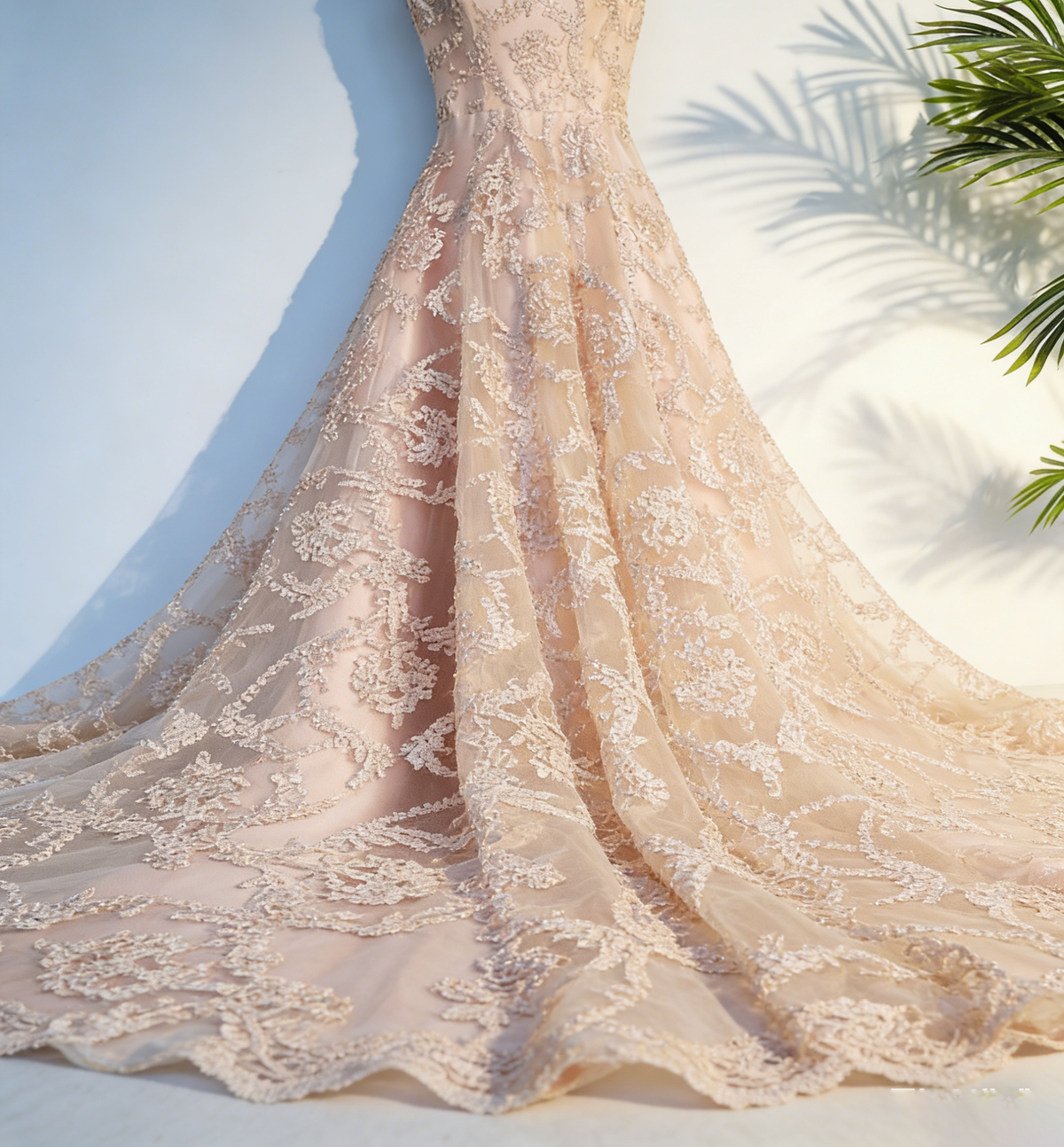 Queena Elegant  Evening Gown maxi dress— Champagne