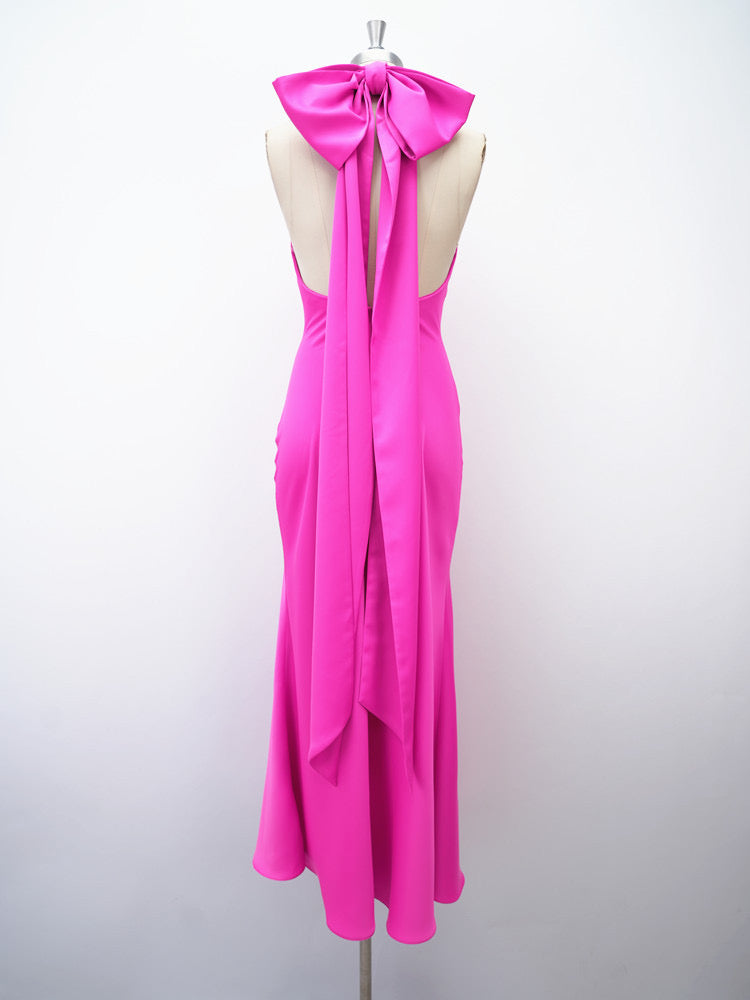 THE 'EVIANNA' SATIN DRESS