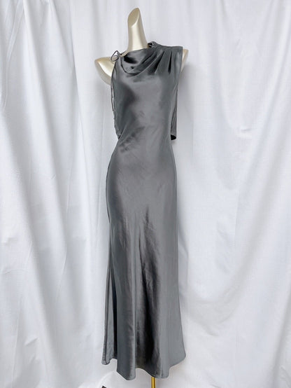 SANTANA GLOSS SATIN MAXI DRESS