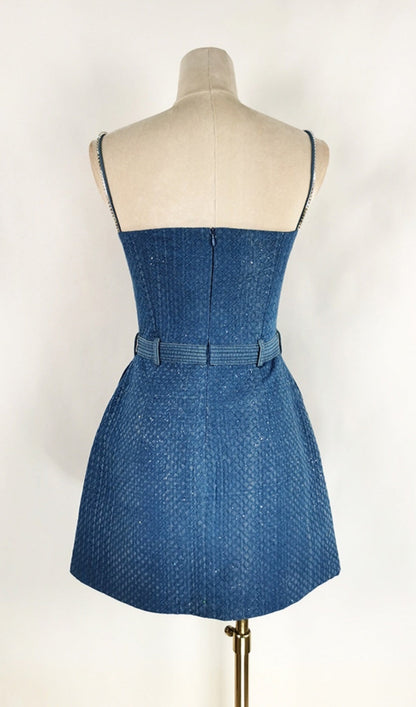 GABRIELLA MINI DRESS IN BLUE