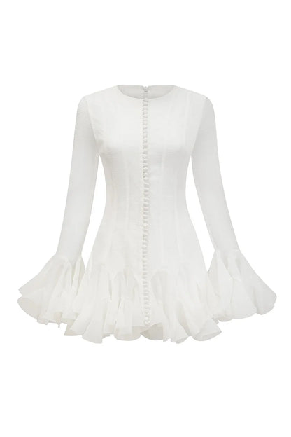 JOCELYN RUFFLED MINI DRESS