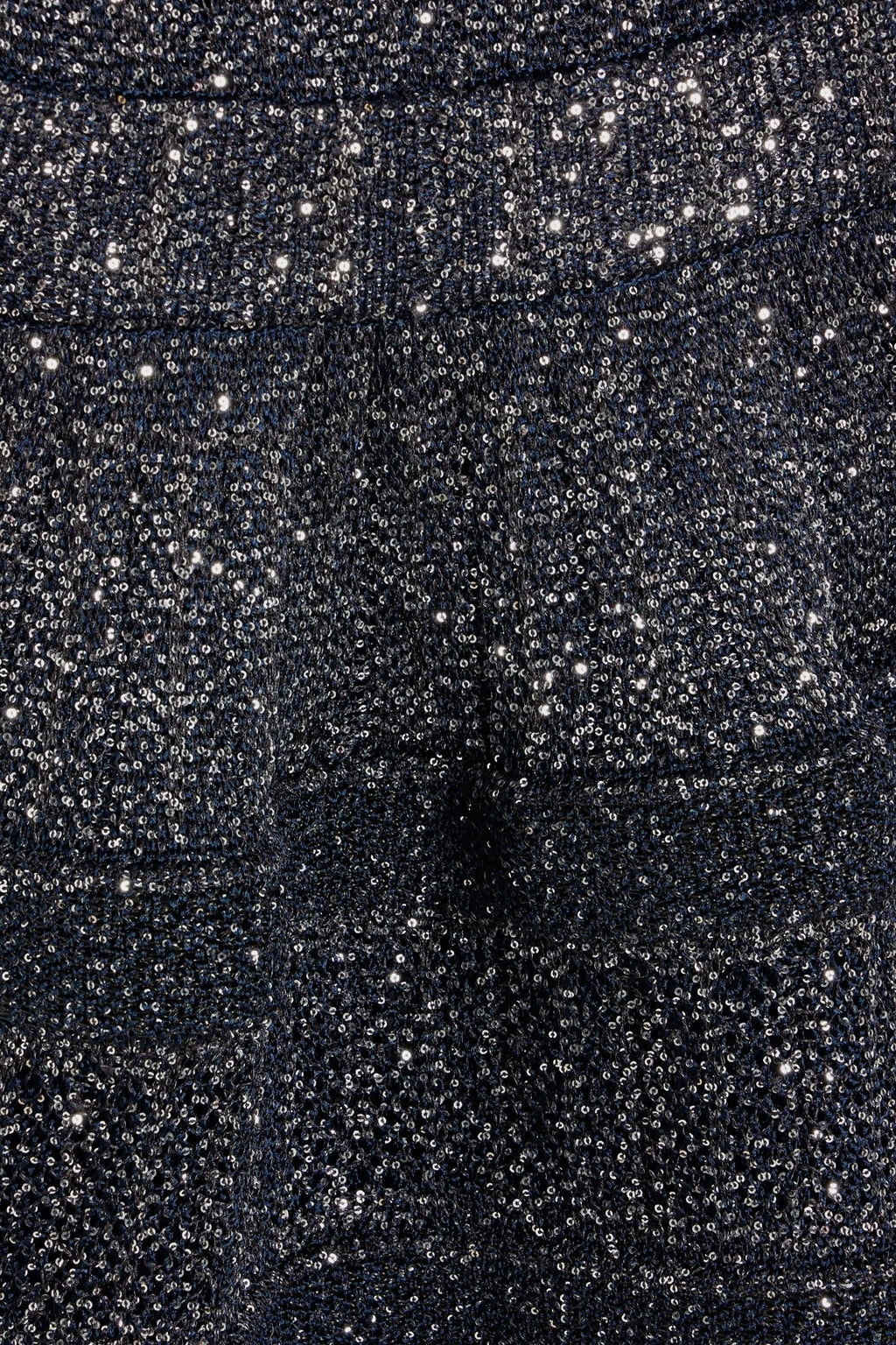 rebecca sequin stretch-knit mini dress in black