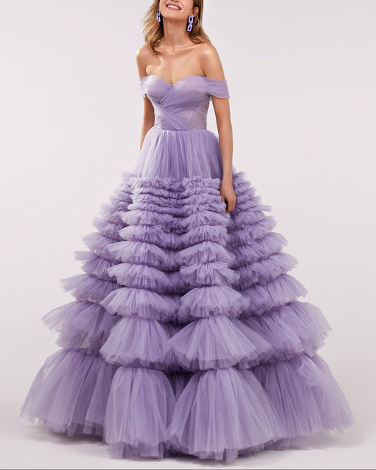 Ultra Puffy Prom Maxi Dress