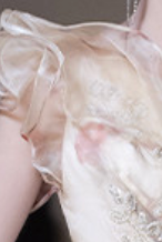 One-Shoulder Ruffled Floor-Length Dress with Corset Back