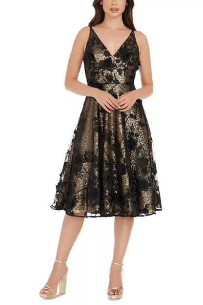 WOMEN'S SEQUIN AND LACE DRESS