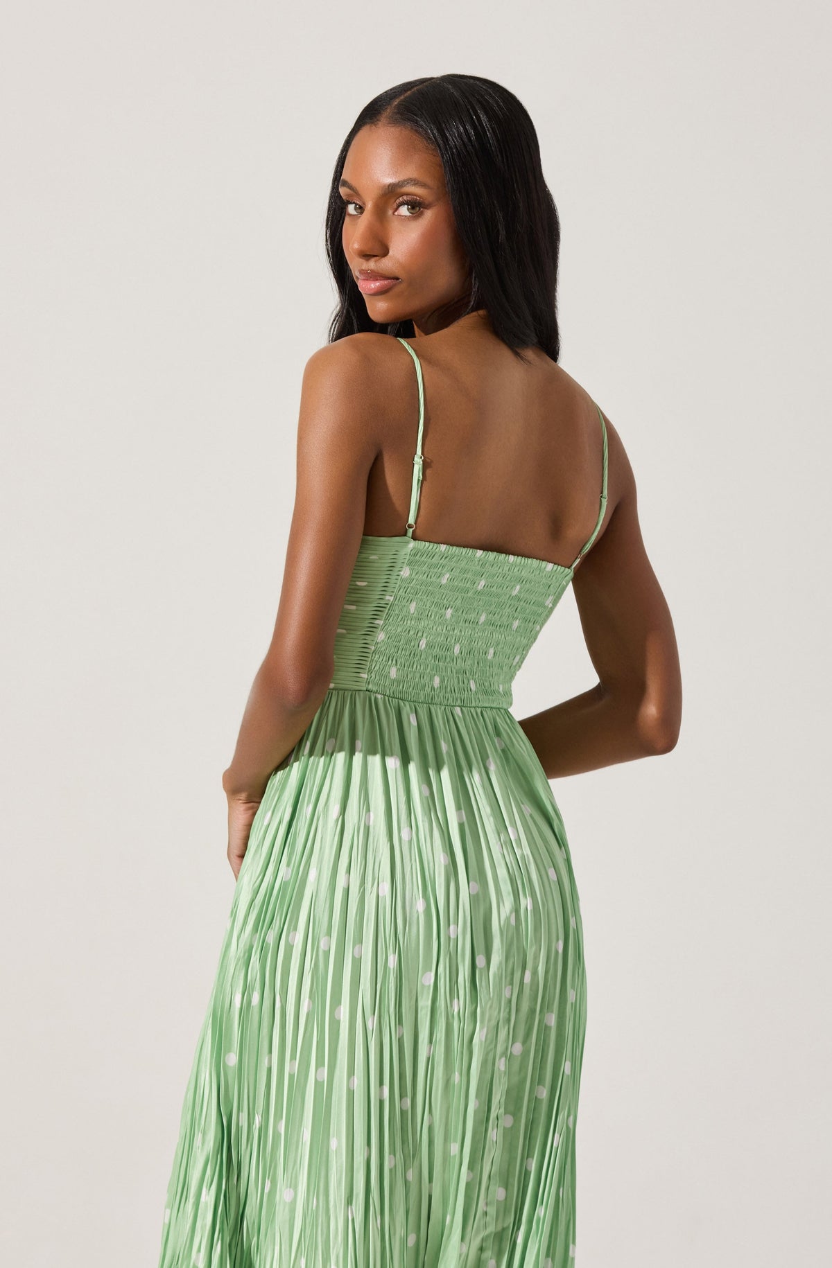 Maeve Pleated Midi Dress