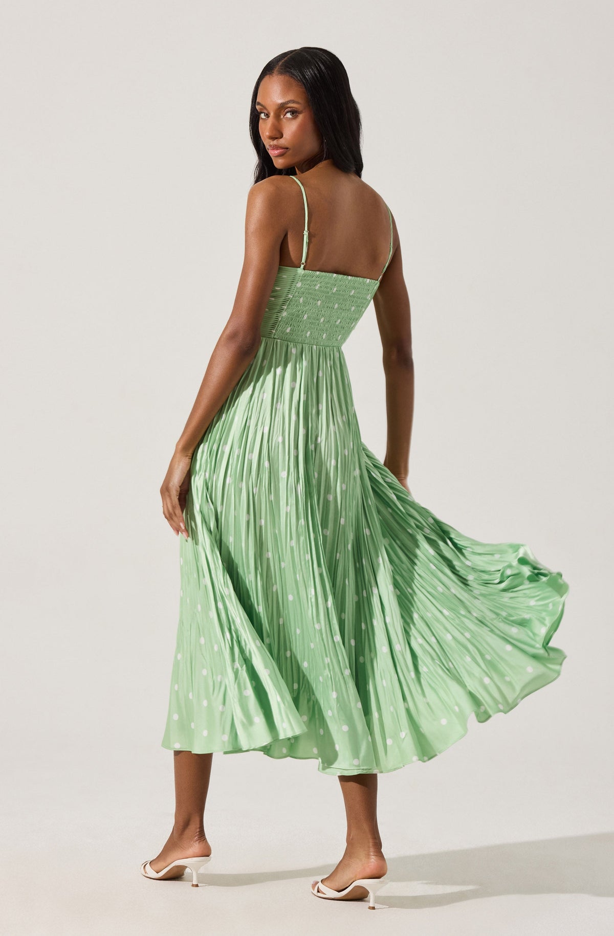 Maeve Pleated Midi Dress