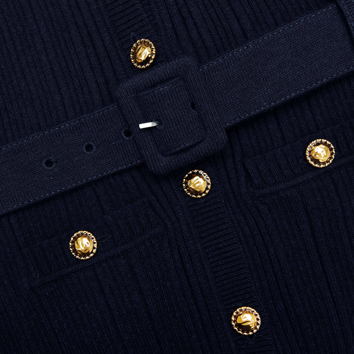 carlin Navy Viscose Knit Mini Dress