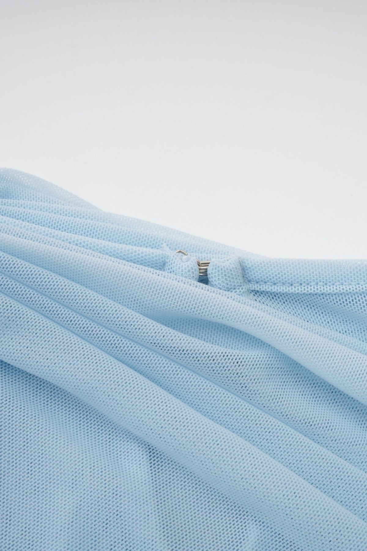 Aakifa Asymmetric Draped Maxi Dress - Baby blue
