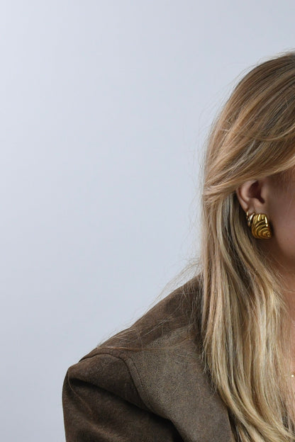 ANGELICA - GOLD EARRINGS 18K GOLD PLATING WATERPROOF